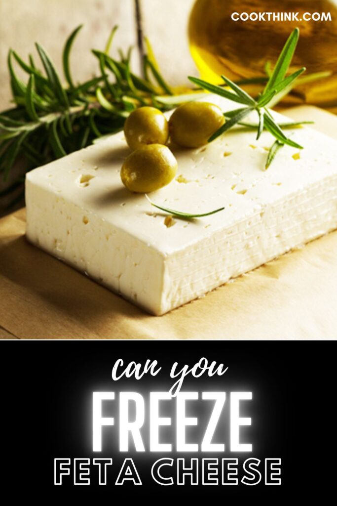 can you freeze feta cheese pinterest pin