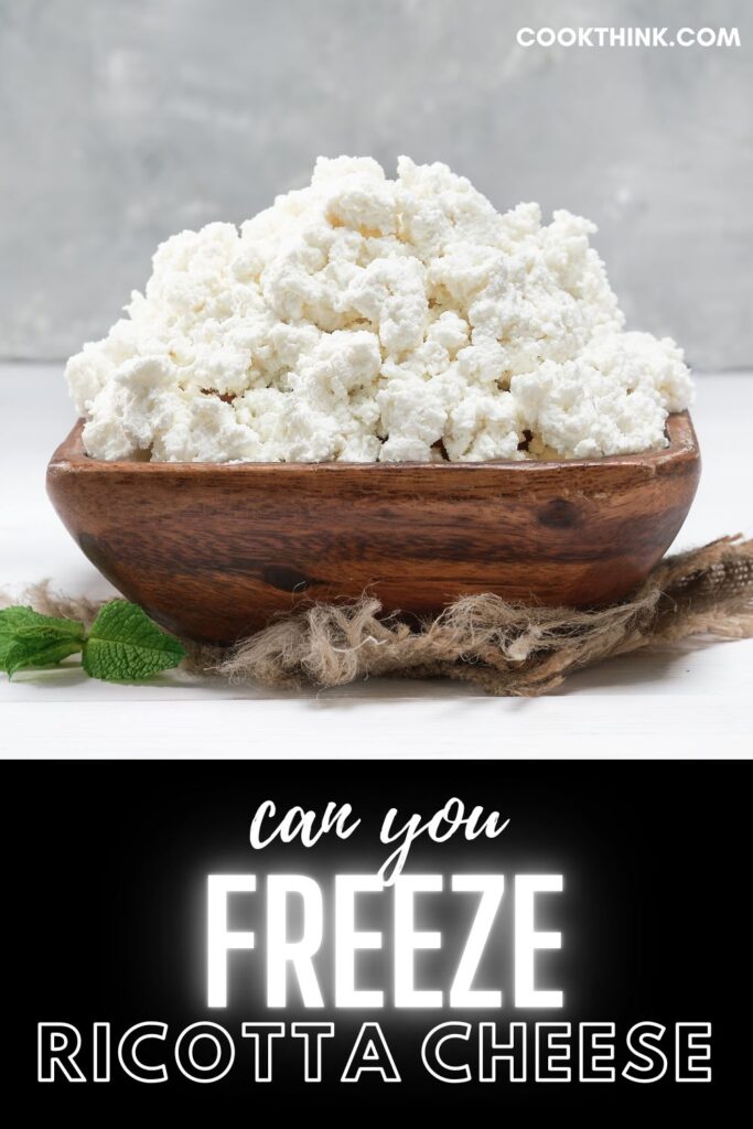 can you freeze ricotta cheese pinterest pin