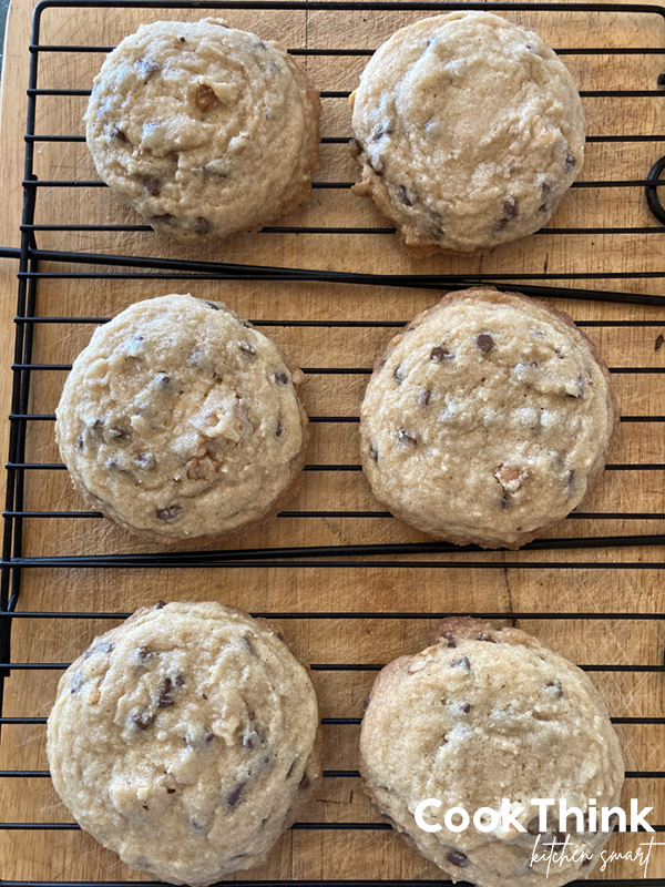 cooling chocolate chip walnut cookies