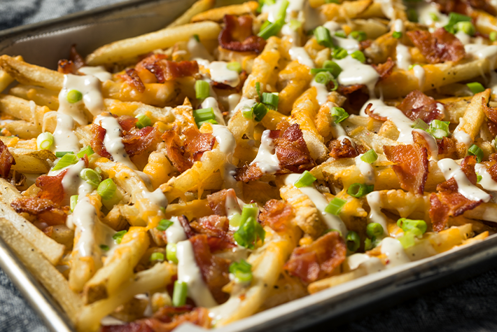 fries with toppings