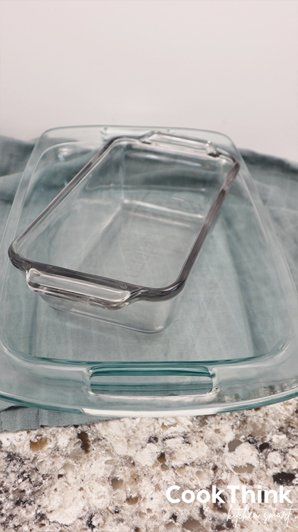 glass dishes on blue towel