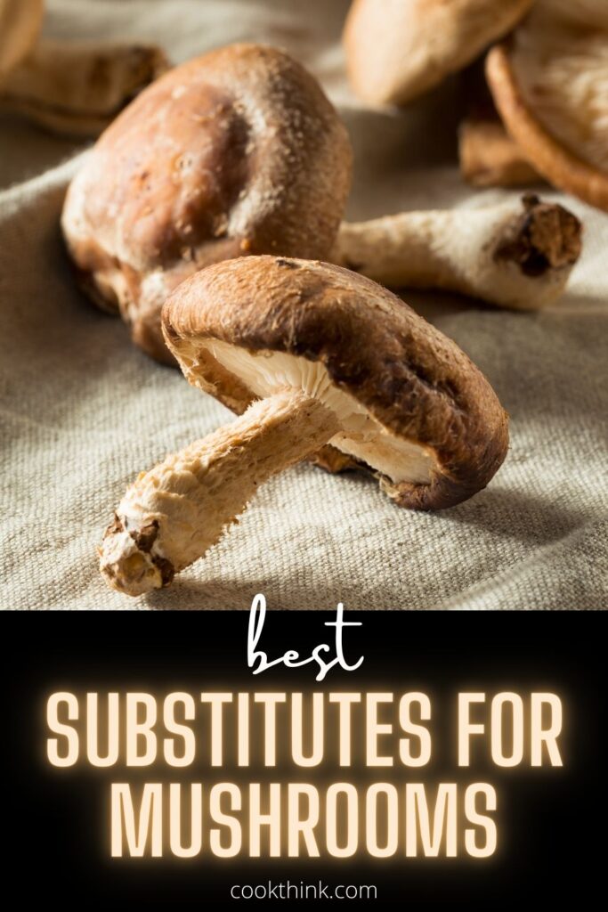 substitutes for mushrooms pinterest pin