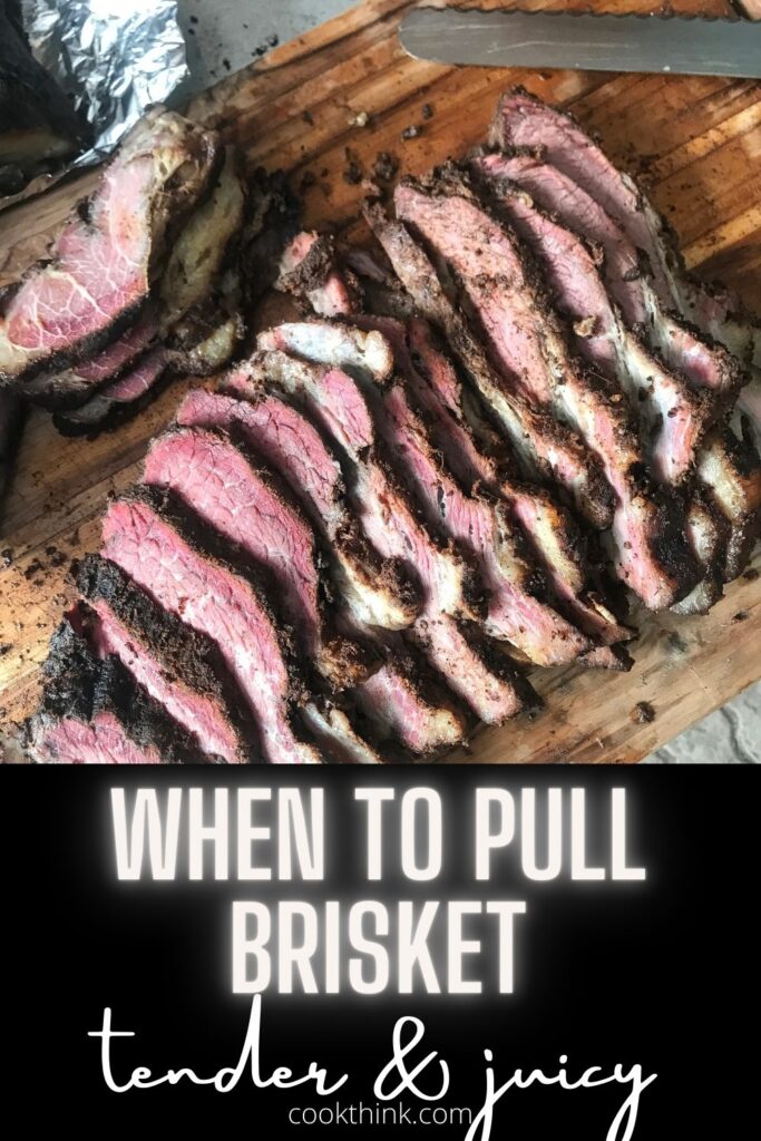 what temp to pull brisket Pinterest Pin