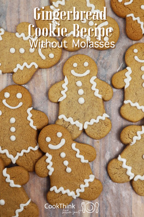 gingerbread cookie recipe without molasses Pinterest Image