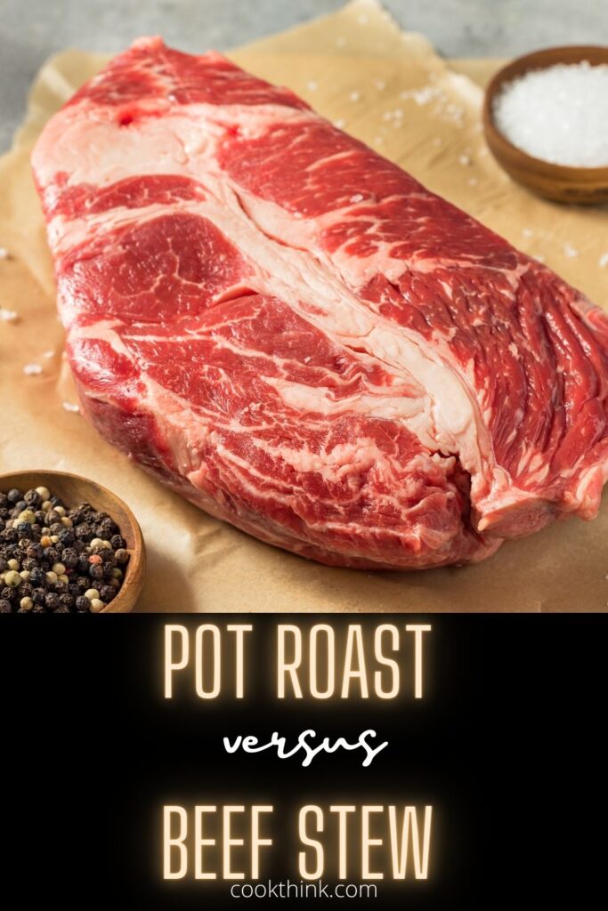 pot roast versus beef stew Pinterest Pin