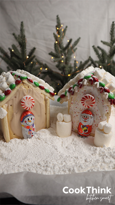 Pop Tart Gingerbread House with two houses