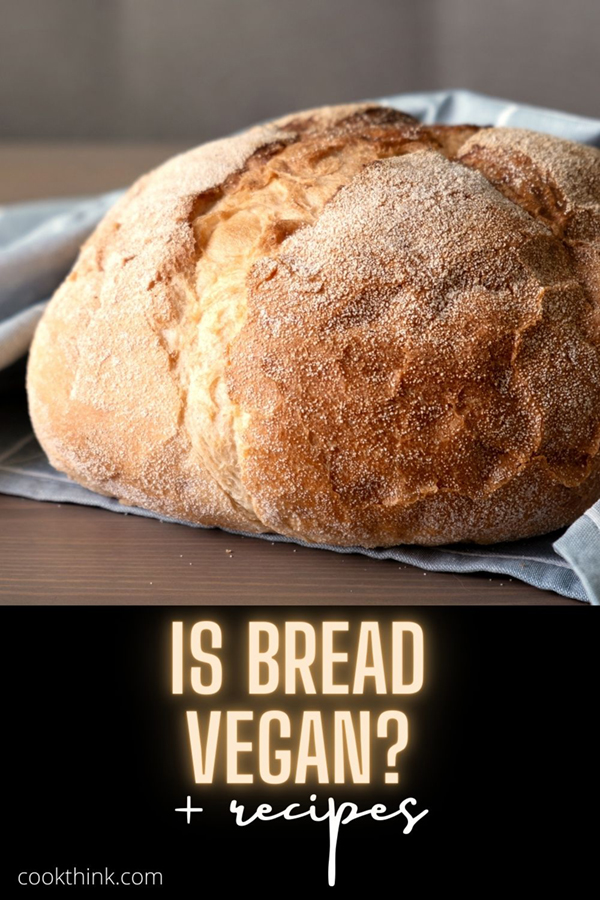 is bread vegan pinterest pin