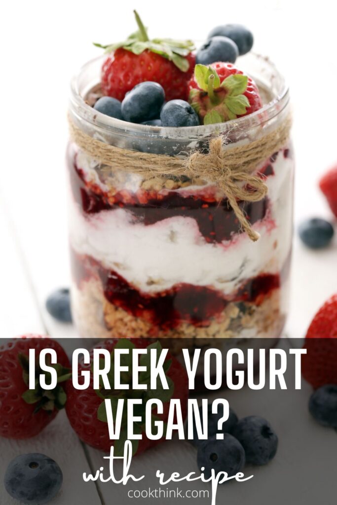 is greek yogurt vegan Pinterest Pin