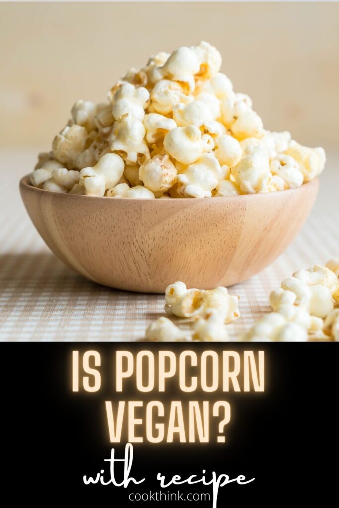 is popcorn vegan Pinterest Pin
