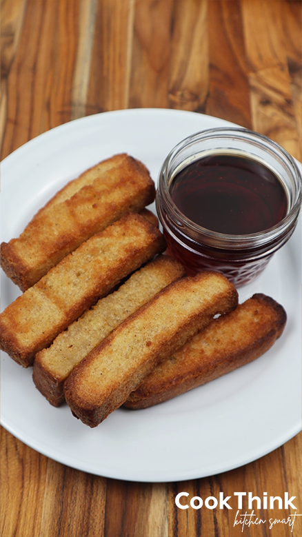 french toast sticks on a plate