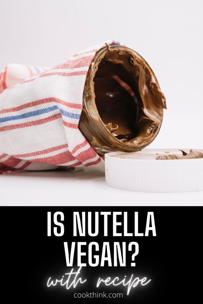 is nutella vegan Pinterest Pin