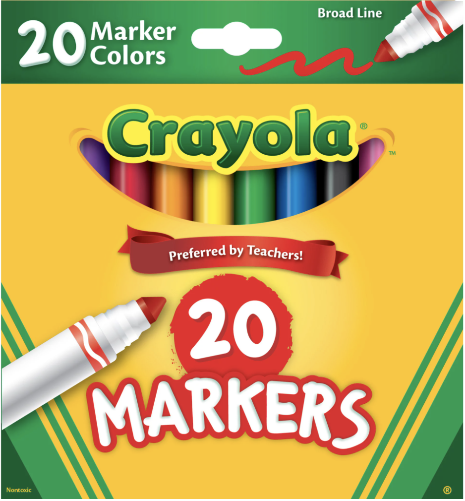 boxed crayola markers