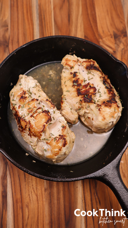 chicken breast cooked in cast iron