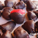 chocolate covered strawberries with whole strawberries