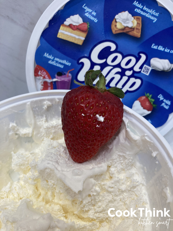cool whip and strawberry
