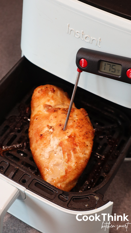 air fried chicken with thermomitor