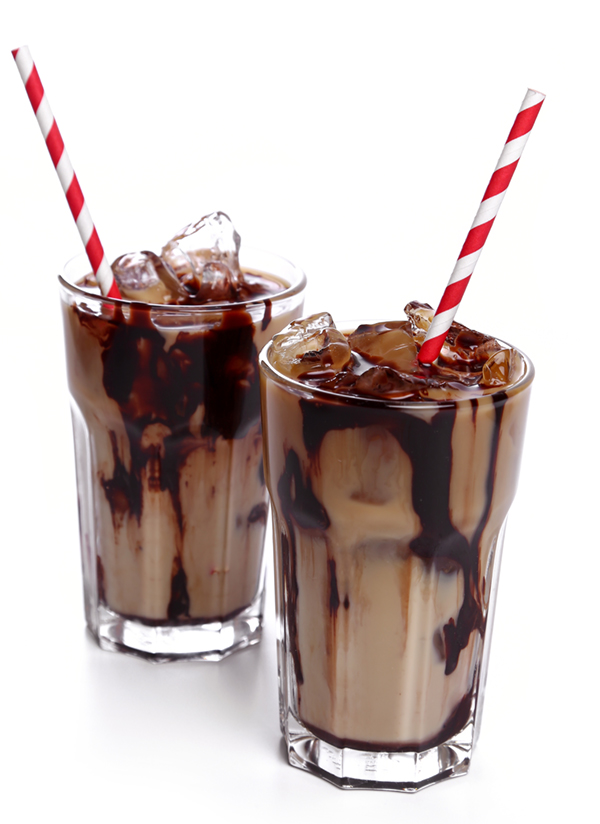 Glass of cold coffee