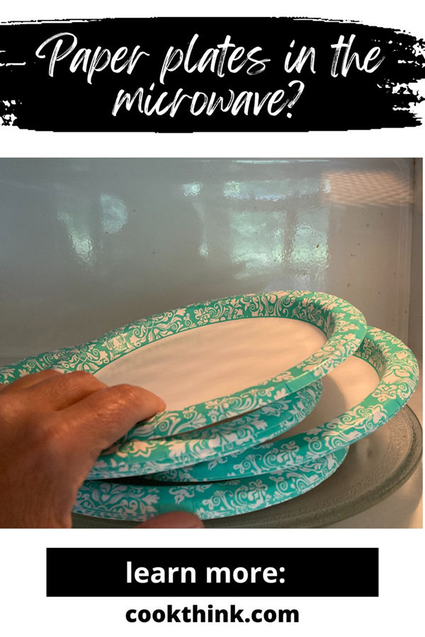 can you put paper plates in the microwave pinterest pin