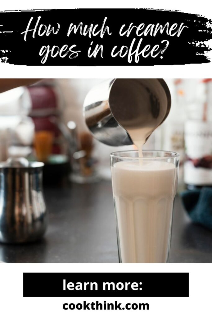 how much creamer should you put in coffee pinterest pin