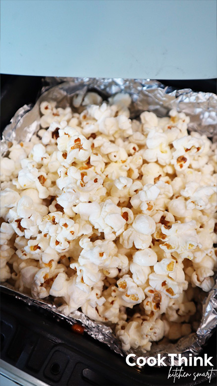 popcorn in foil for air fryer