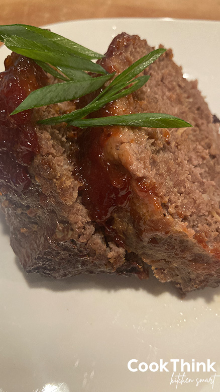 sliced meatloaf dinner